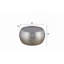 CT501 Table basse ronde contemporaine contemporaine en aluminium 32 po, table de ferme avec design martelé à la main brillant argent antique Identique Asg150108433 (NJ Inventory)-1719052806