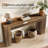 Rectangular Engineered Wood Console Table-1394713468