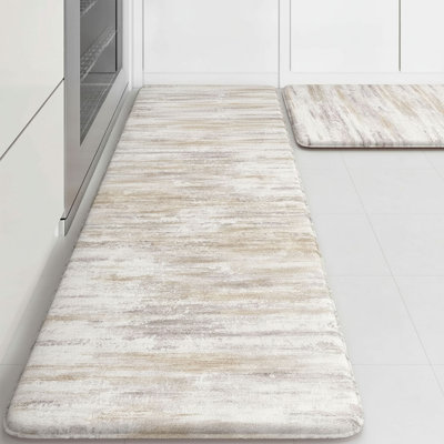 Ensemble de 2 tapis de cuisine anti-fatigue