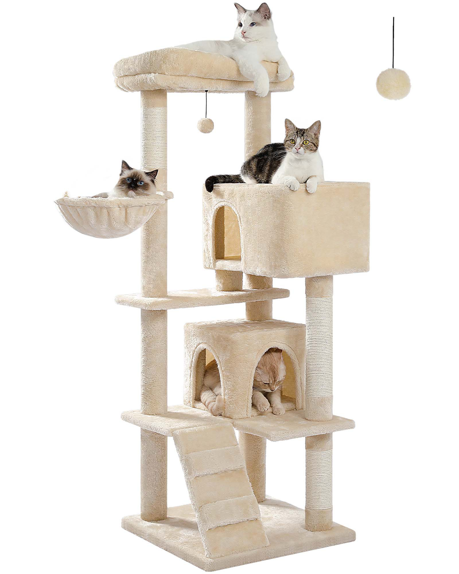 Cozy Cat Tree for Small Cats with Plush Hammock main image 0