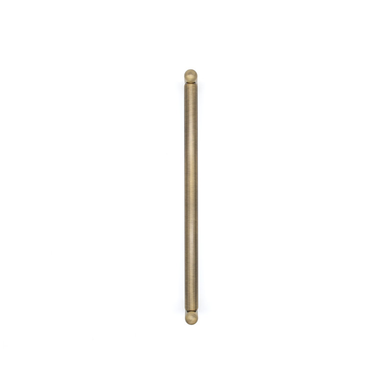 Knurled Appliance Pull, Aged Brass, 12"