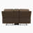Exzavion 73" Transitional Microfiber Double Glider Reclining Loveseat with Soothing Gentle Gliding Motion, Convenient Tab Pull Reclining Motion