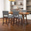 Amaurys Upholstered Solid Wood Bar Stool with Solid Wood Frame-289174537