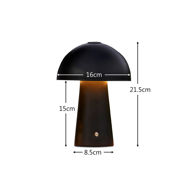 Deira Metal Table Lamp, Black