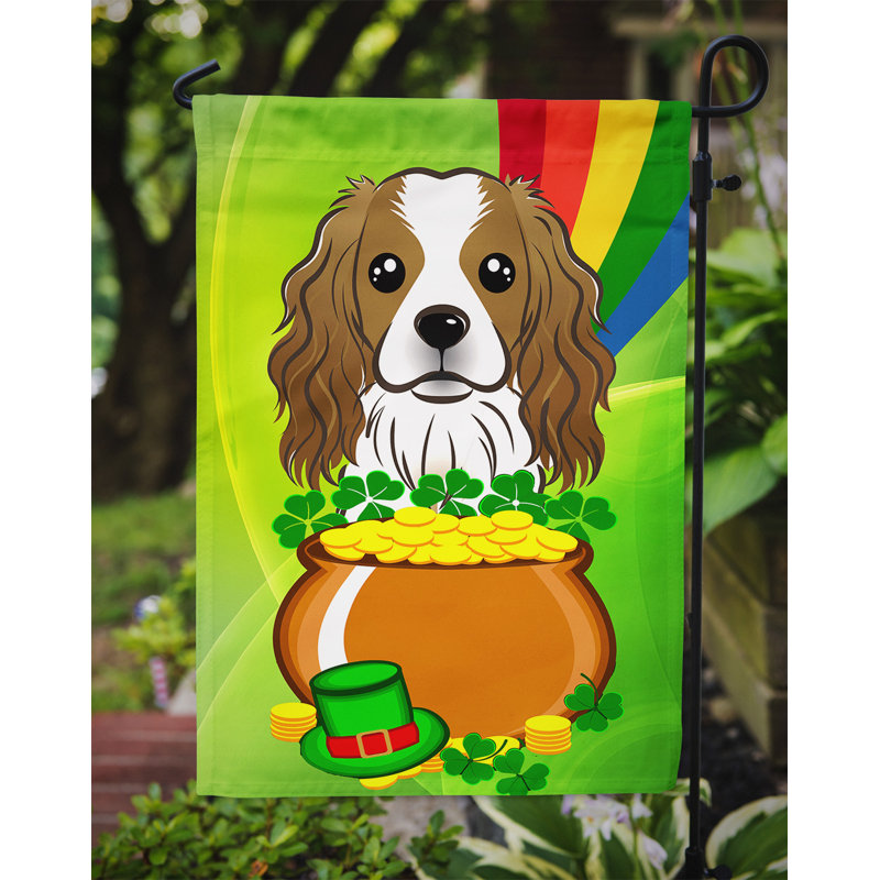 Drapeau de jardin Arella St. Patrick's, Épagneul cavalier