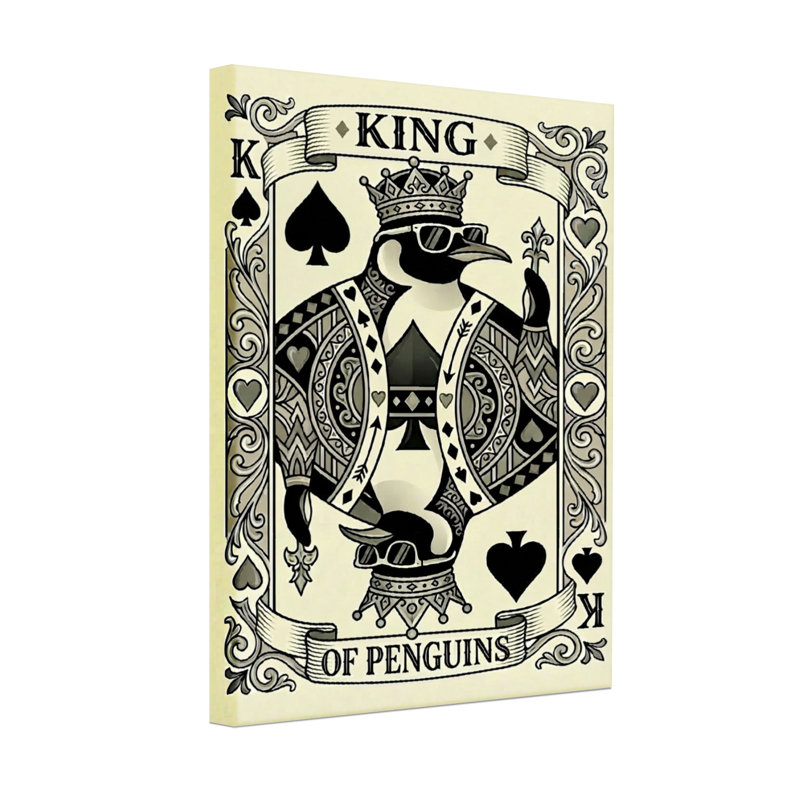 «Fashion King Of Penguins», H 18 po x l 12 po