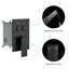 Système de douche noir mat de 10 pouces avec deux têtes et une fonction de soupape, noir, motifs de jet réglables fixés au mur-118768105