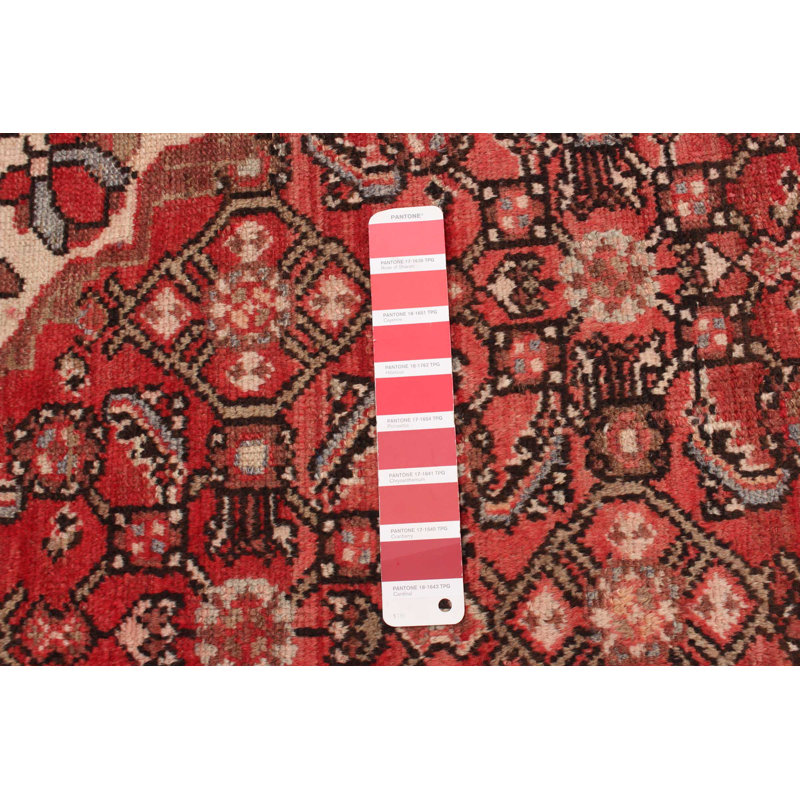 Tapis rouge rétro Danuel 4 pi 0 po x 6 pi 6 po