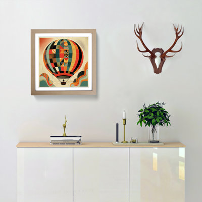 Hot Air Balloon Constructivism - Framed Print