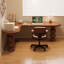 Bureau brun en bois massif en forme de L-1479493622-1479493621