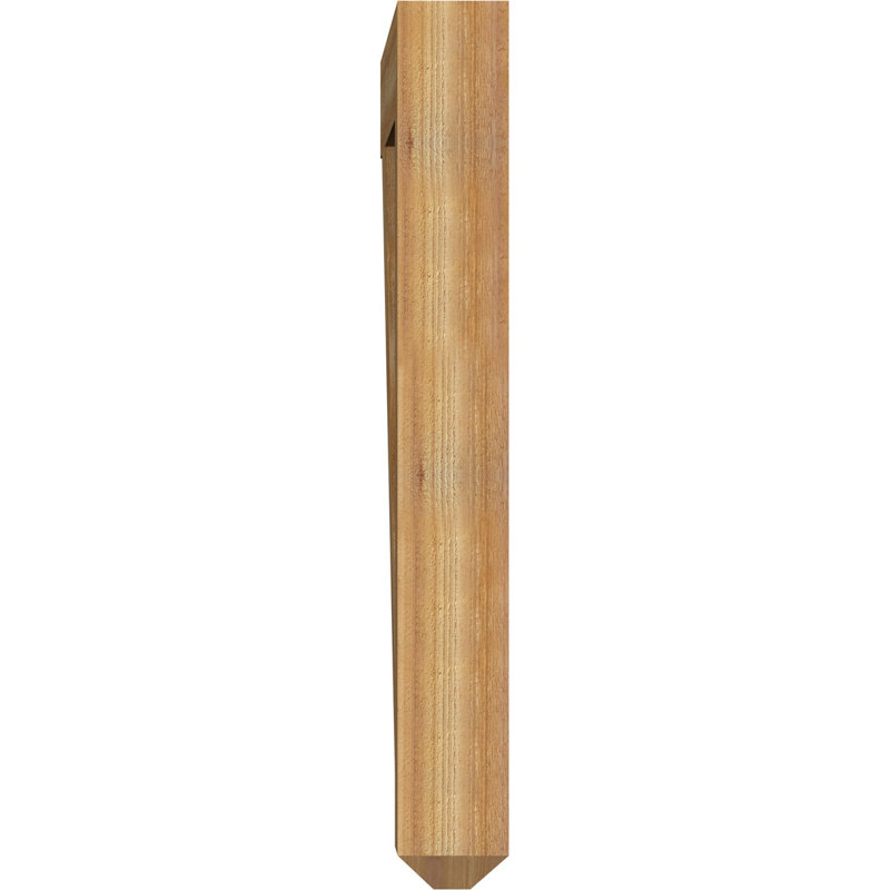 6"W x 44"D x 48"H Balboa Craftsman Rough Sawn Bracket, Western Red Cedar, 6" W x 44" D x 48" H, Rough Sawn Western Red Cedar