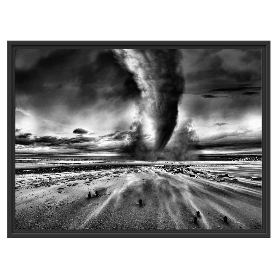 Gerahmtes Wandbild Dramatischer Tornado