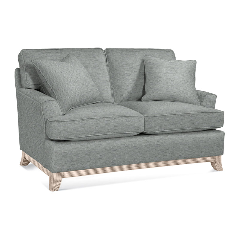 Oaks Way Loveseat, Bisque Finish, Ivory Crypton Performance; 0886-91