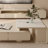Design sense cream style solid wood coffee table