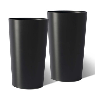 Modern Tall Square Planter Box Indoor Outdoor Porch Patio Flower Pot Modern Big Tapered Matte Tree Flower Pot For Garden