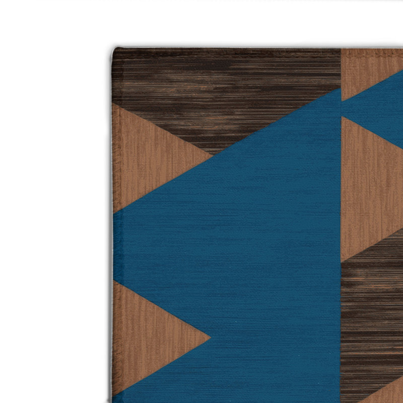 Tapis d'intérieur et d'extérieur à carreaux vert, Rectangulaire 2 pi x 3 pi