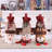 Christmas Santa Claus and Reindeer Decorative Accent