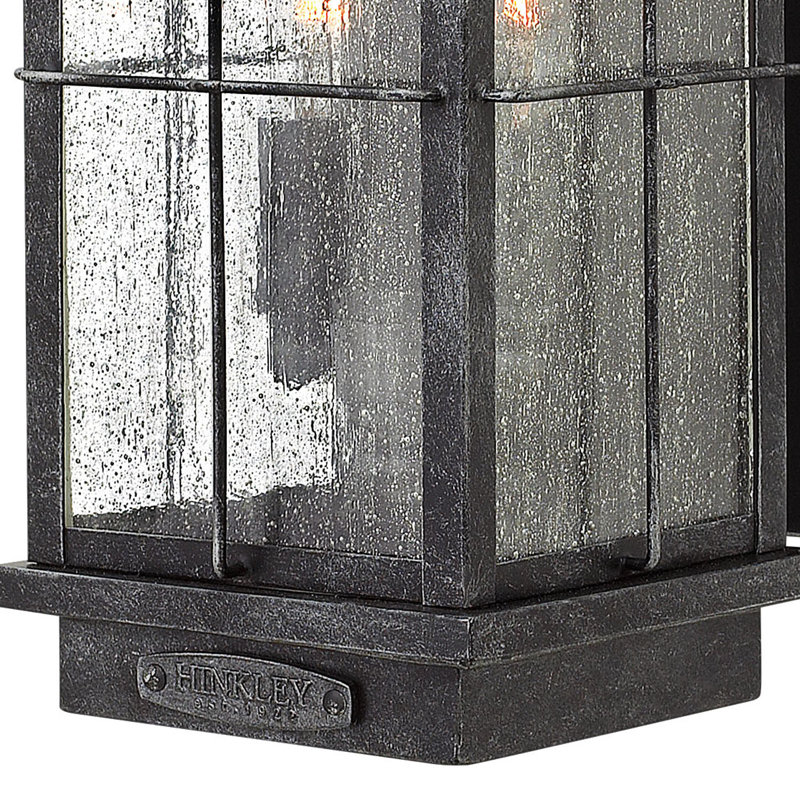 Bingham 2-Light Outdoor Wall Lantern, Graystone, Integrated LED