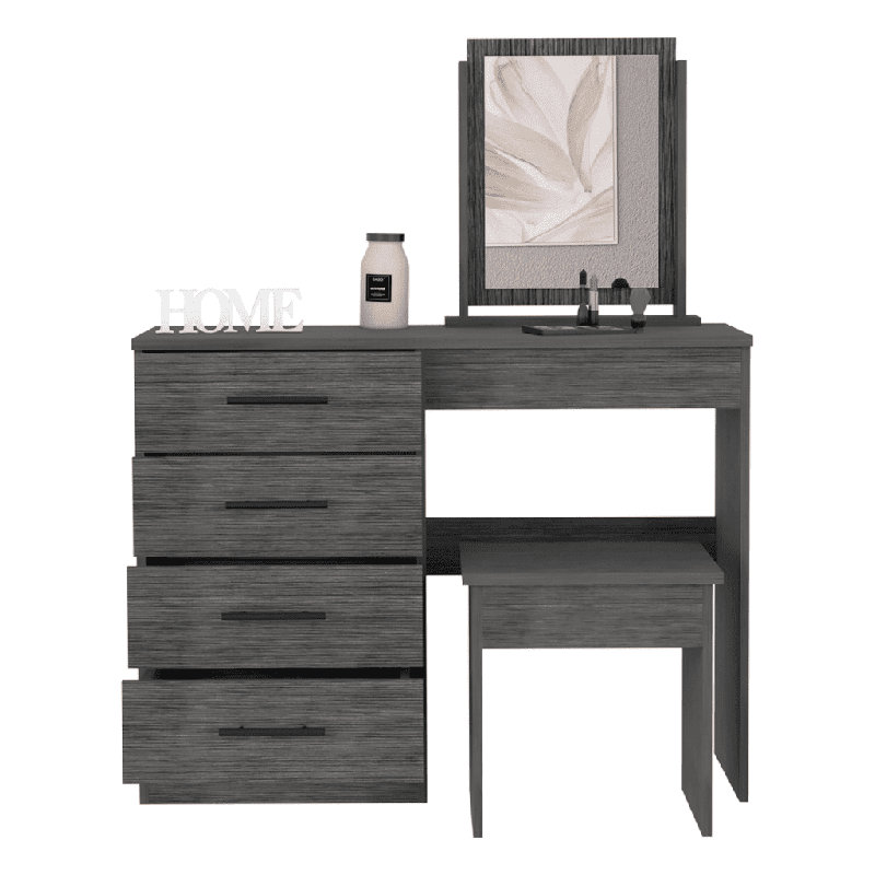 Slay Dressing Table with Mirror, Grey