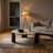 Rugged Hex Coffee Table with Stone Top-1908852554
