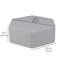 Pro Series Upholstered Hexagon Ottoman 12" Height-101256097