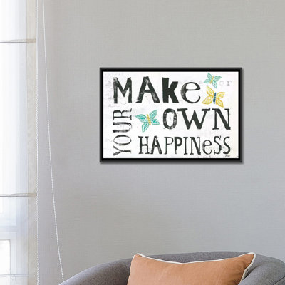 « words of inspiration series : make your own your own », art textuel sur toile