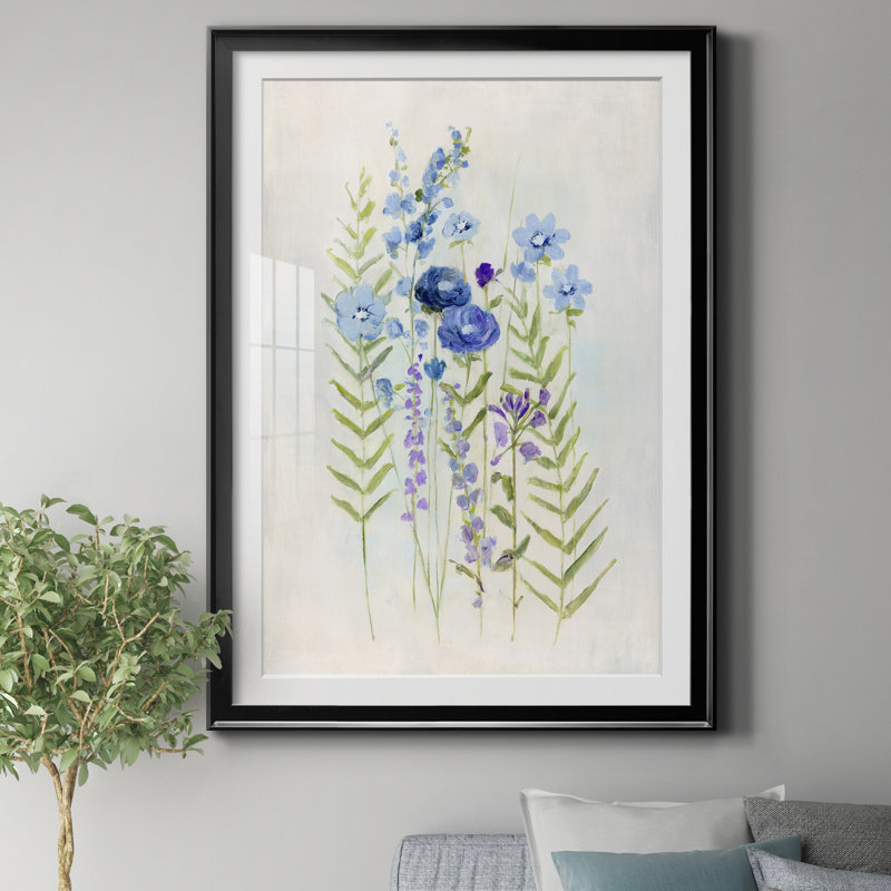 Cottage Wildflowers I - Cadre photo, reproduction d'art sur papier, Noir, H 30,5 po x l 42,5 po x P 1,5 po