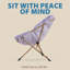 Chaise pliante empilable rembourrée en similicuir R Peace-1585555740