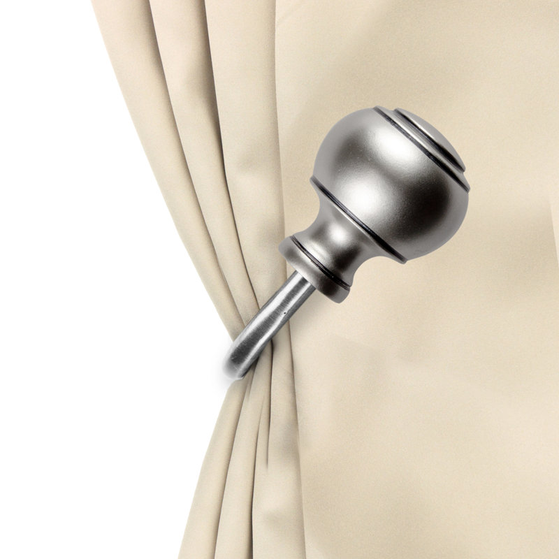 Curtain Holdback, Satin Nickel