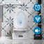 Toilette en céramique, double chasse 1,1 / 1,6, blanc brillant, siège à fermeture douce, hauteur de la salle de bain en céramique, cuve allongée, siège
