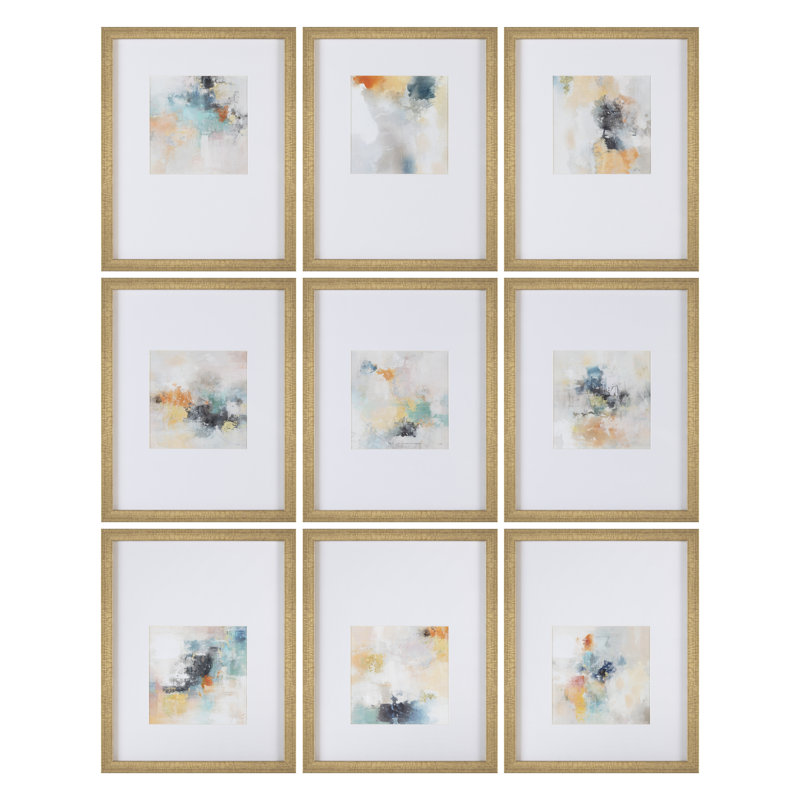 Windsor 9-Piece Abstract Framed Art Prints