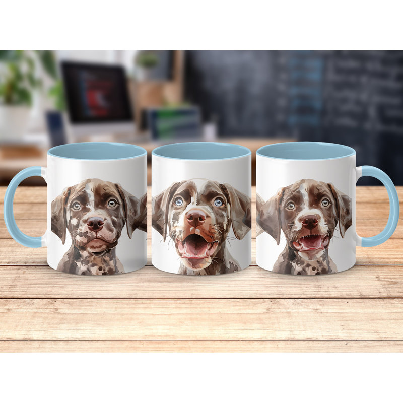 Ceramic Coffee Mug, 2, Light Blue