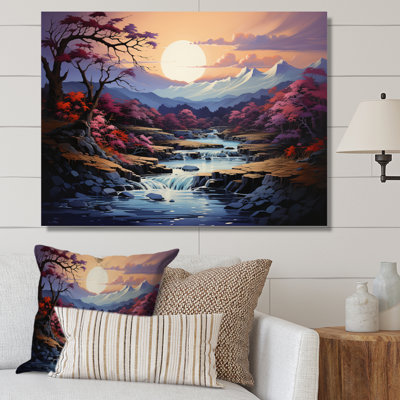 Asian Art River Reverie I, reproduction d'art sur toile