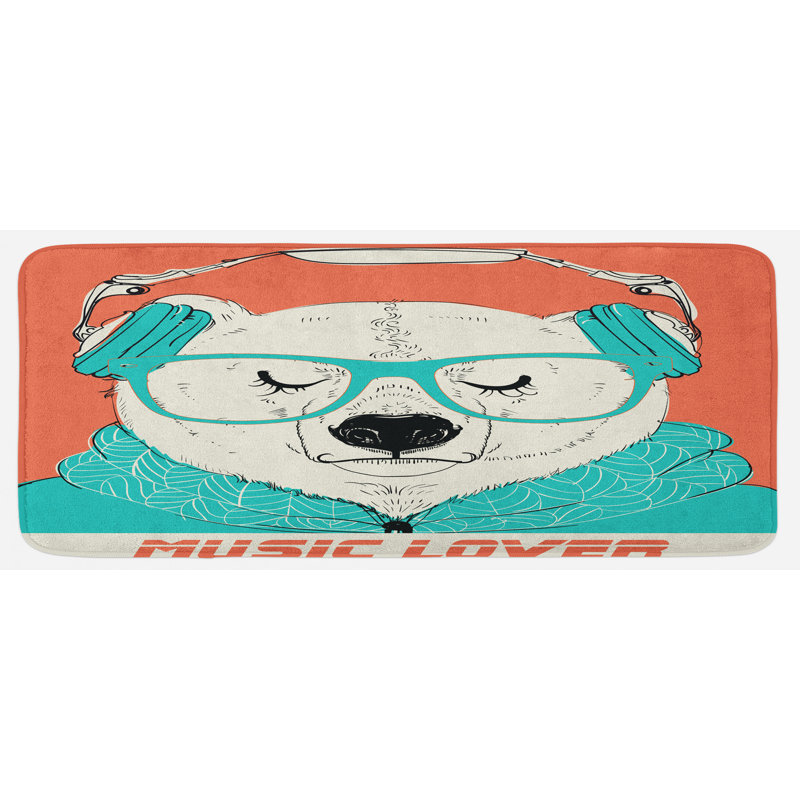 Tapis de cuisine ours polaire