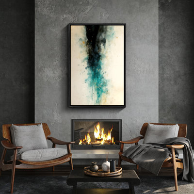 Art mural encadré, rétro, antique et classique pour chambre à coucher - 24 po x 36 po