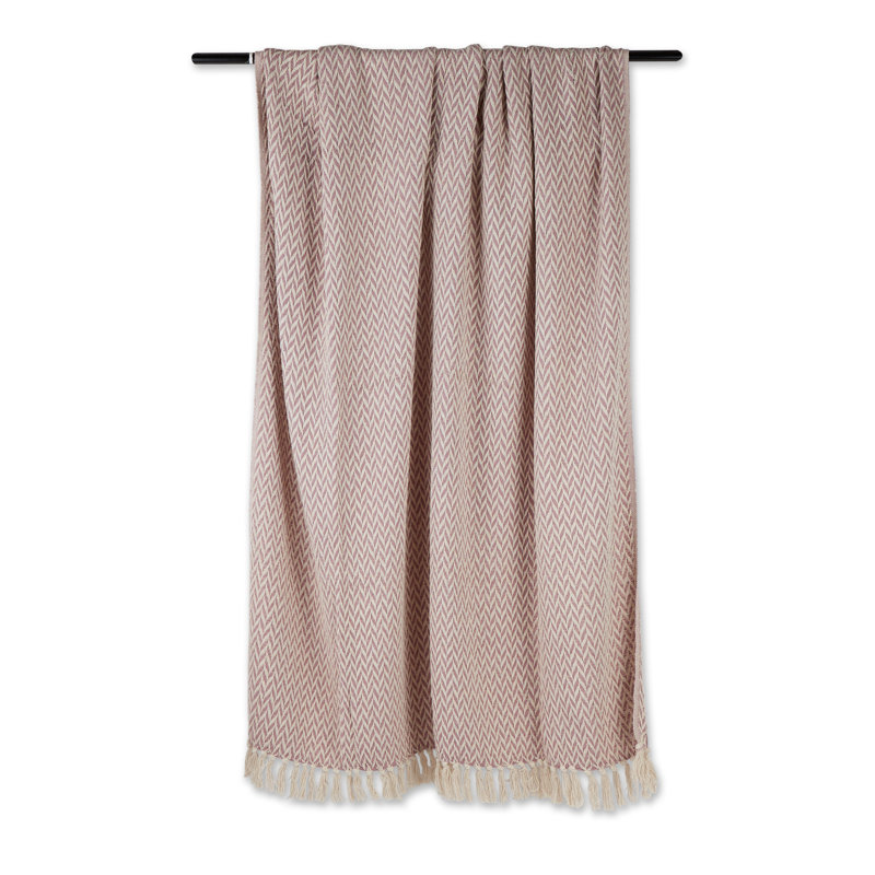 Jeté 100% coton , Mauve clair