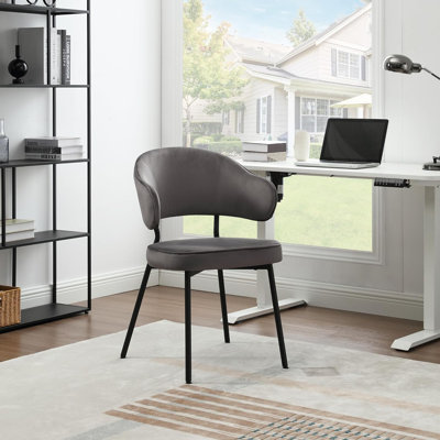 Ludvik 48 cm H Upholstered Velvet Armchair