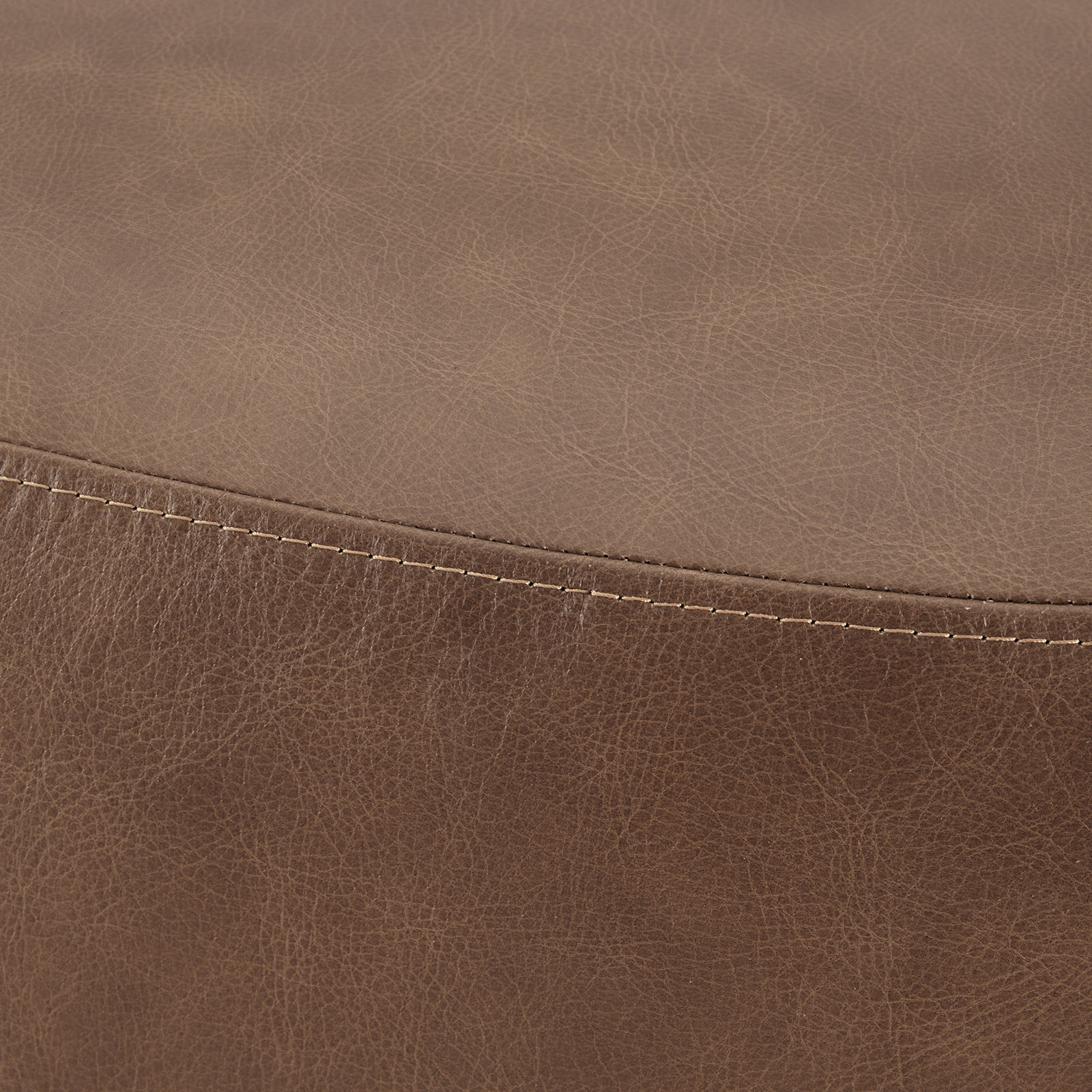 Adna 44" Genuine Leather Ottoman, Marseille Camel Top Grain Leather