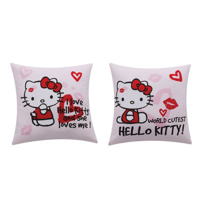 Housse de coussin en coton Hello Kitty