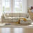 108" 4-Piece Modular Sectional Sofa With Chenille Fabric, Frameless Design & Cloud-Like Comfor-204634473
