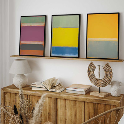 " Sunfield Glow Triptych " by Golden Glow Interiors 3 - Pieces