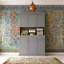 Buffet de cuisine avec comptoir de four à micro-ondes, tiroir
