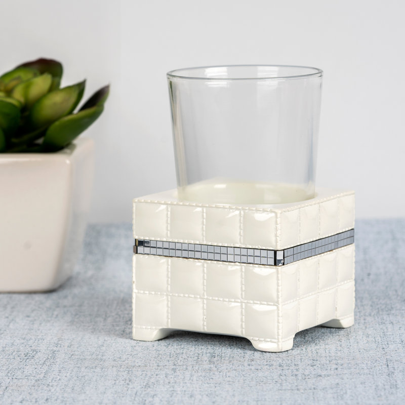 Porte-verre girafe, Blanc