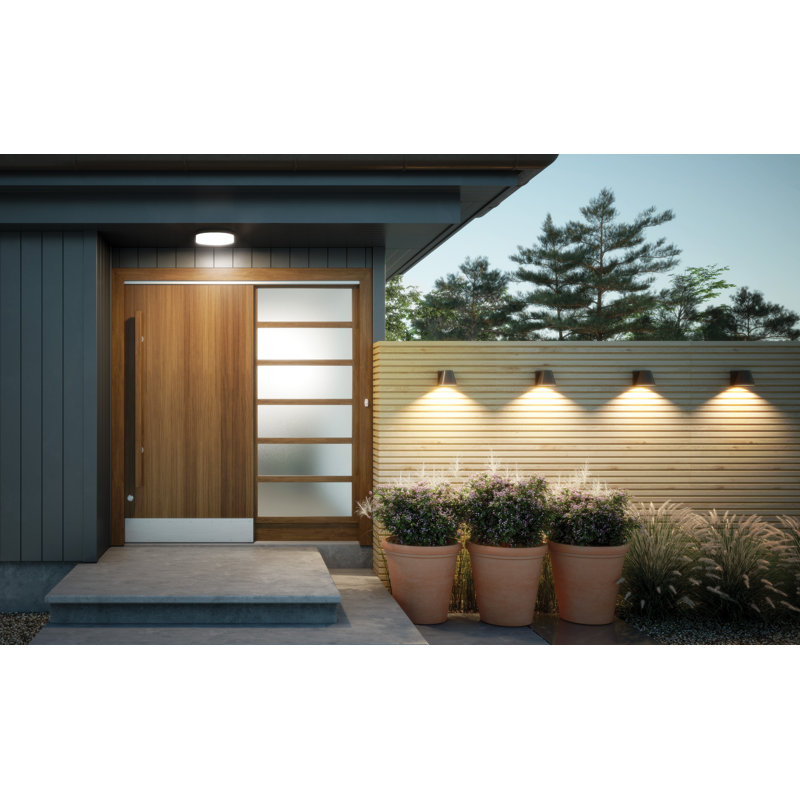 Cirque LED Outdoor Flush Mount, Bronze