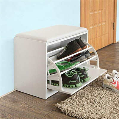 6 Pair Shoe Storage Bench