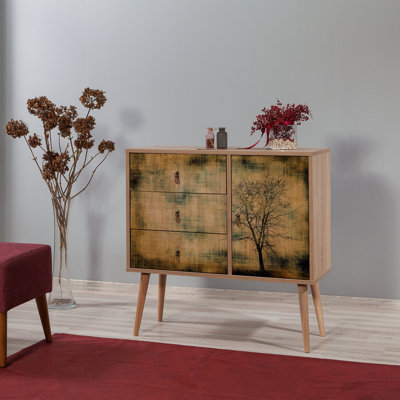 Schurz 4 Drawer 90cm W Combo Dresser