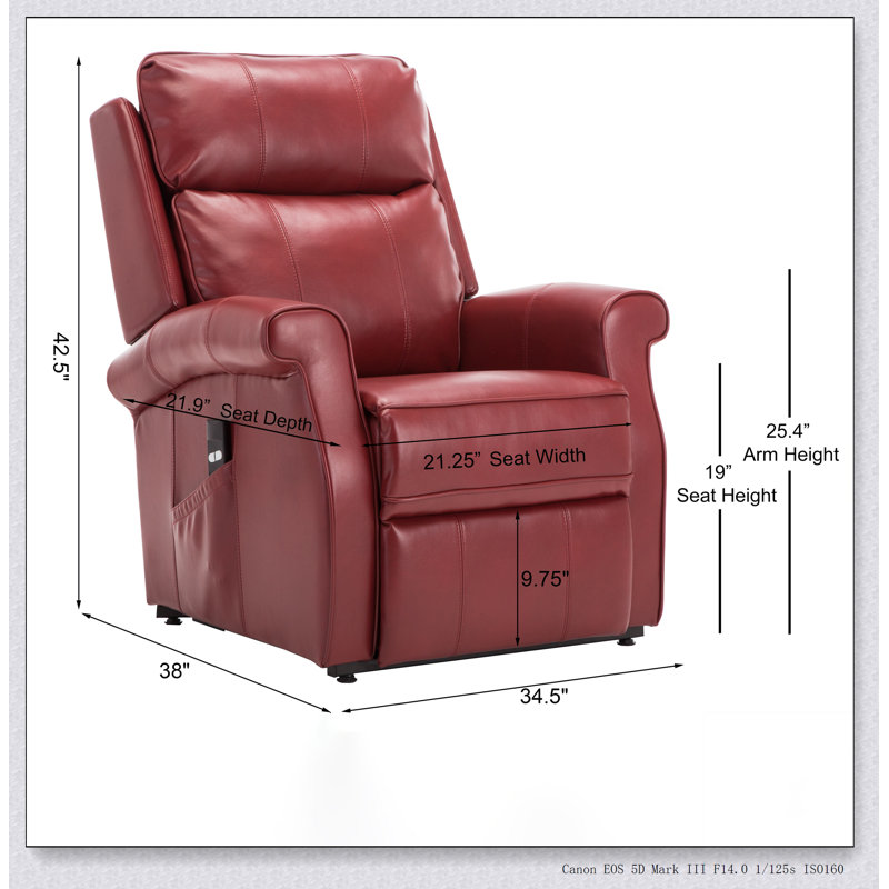Landis Traditional Lift Chair High quality Recliners, good looking, comfortable, Red