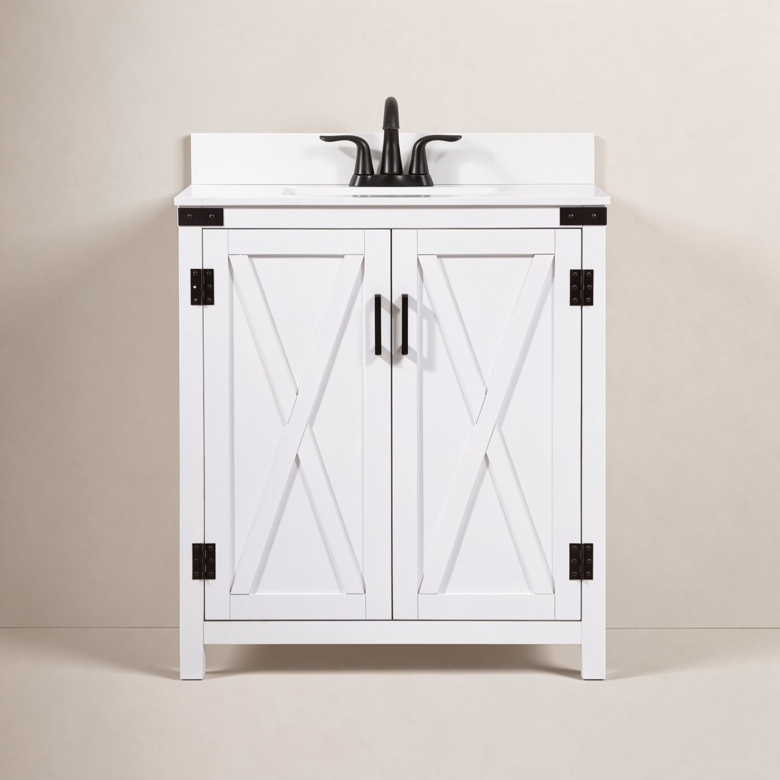 Slayton 30'' Single Bathroom Vanity, White
