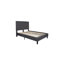 Base de lit tapissier plateforme avec panneau capitonné Aluino - ne requiert pas de sommier tapissier-28940819-28940818