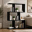Bibliothèque simple à trois couches noire